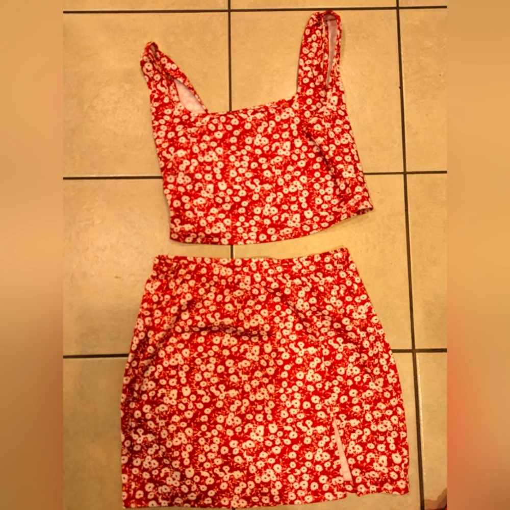 2 piece skirt and top